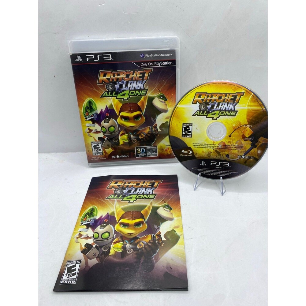 Ratchet & Clank: All 4 One (Sony PlayStation 3, 2011) Clean & Tested Working